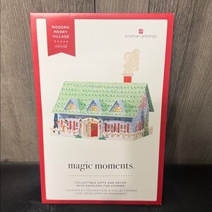 New Vintage American Greetings House Modern Merry Village Pop Up Decoration
